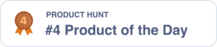 TabTasker, #4 Product of the Day on Product Hunt
